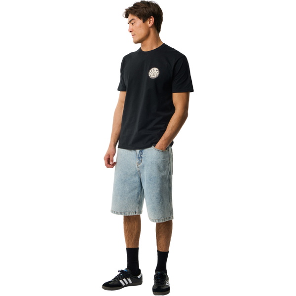 2026 Rip Curl Mens Wettie Icon T-Shirt 10VMTE - Black